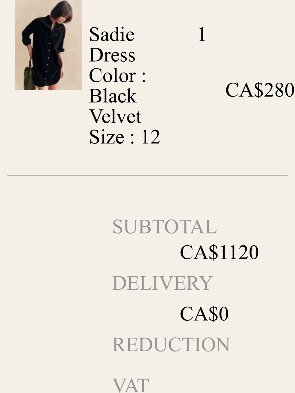 Sezane Black Velvet Mini Shirt Dress